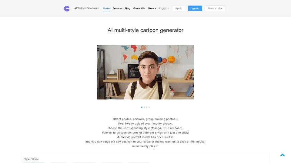 AI multi-style cartoon generator