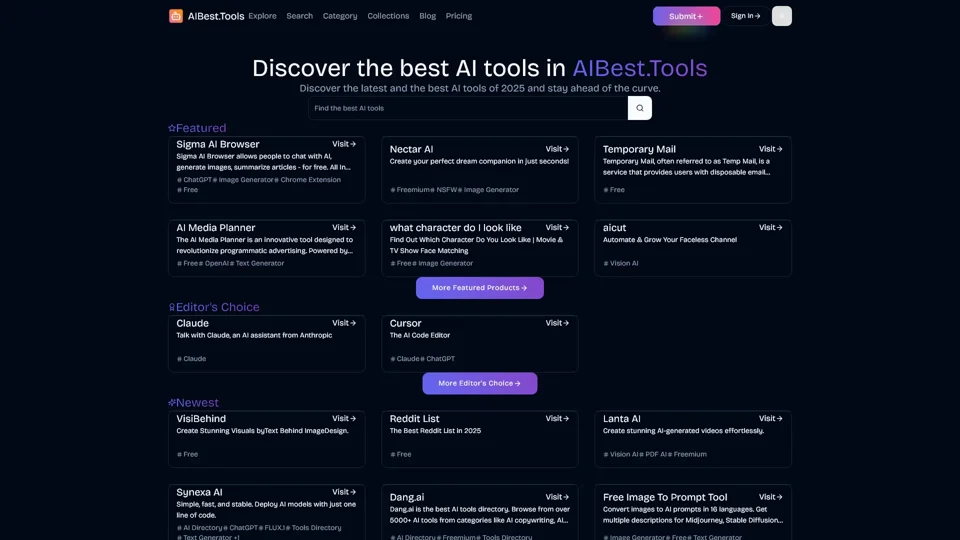 AIBest.Tools ｜ Discover the best AI Tools