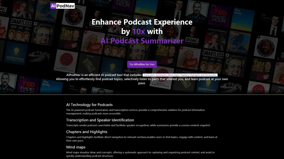 AIPodNav: Use AI to Enhance Your Podcast Experience