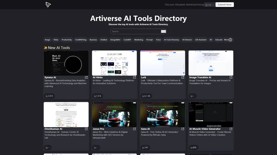 Artiverse AI - Free Online AI Tools in One Place