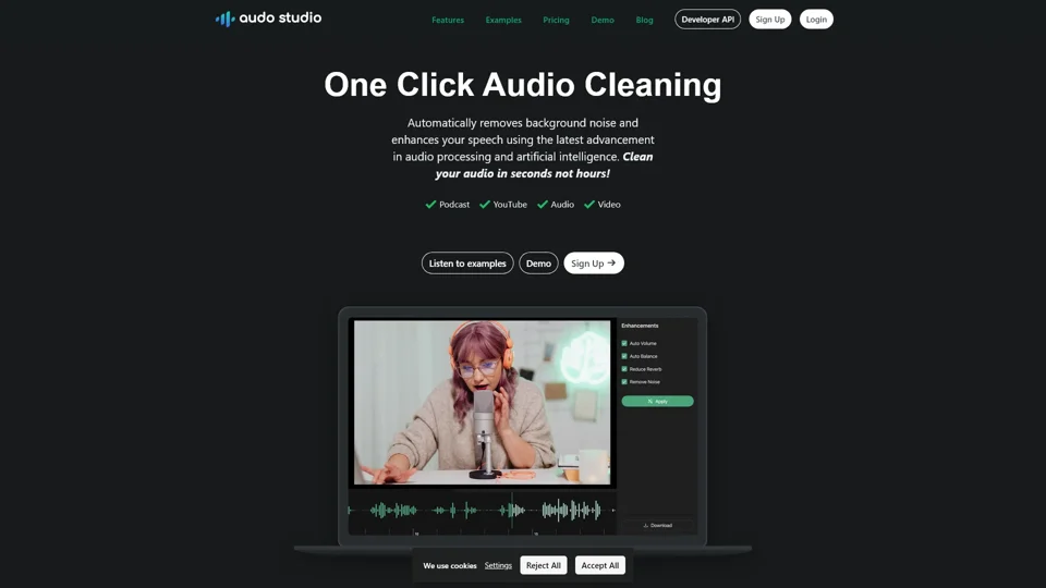 Audo Studio | One-Click Audio Cleaning