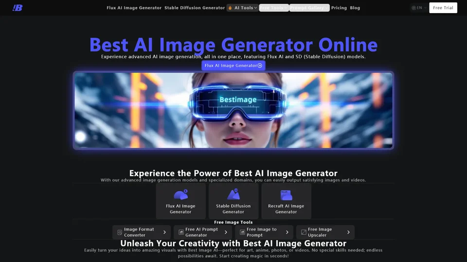 Best AI Image Generator - Free Online AI with Flux & Stable Diffusion