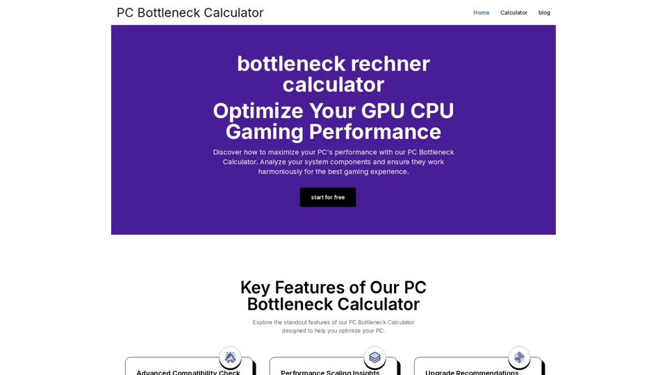 Bottleneck Calculator   | CPU GPU Performance Analysis Tool