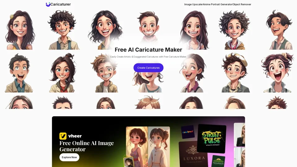 Caricaturer | Create Unique Caricature Avatars Online