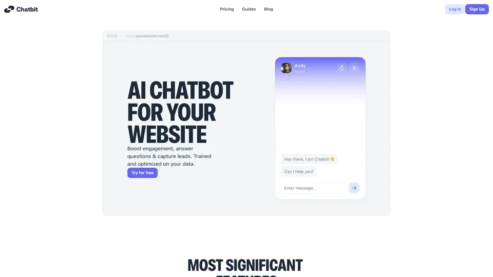 Chatbit – AI Chatbots for Your Website