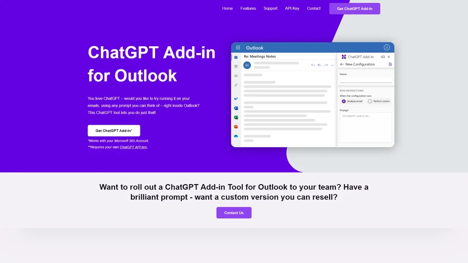 Home - ChatGPT for Outlook