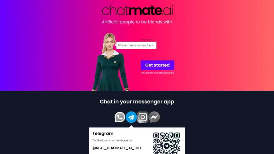 Chatmate AI - Artificial Intelligences for Companionship