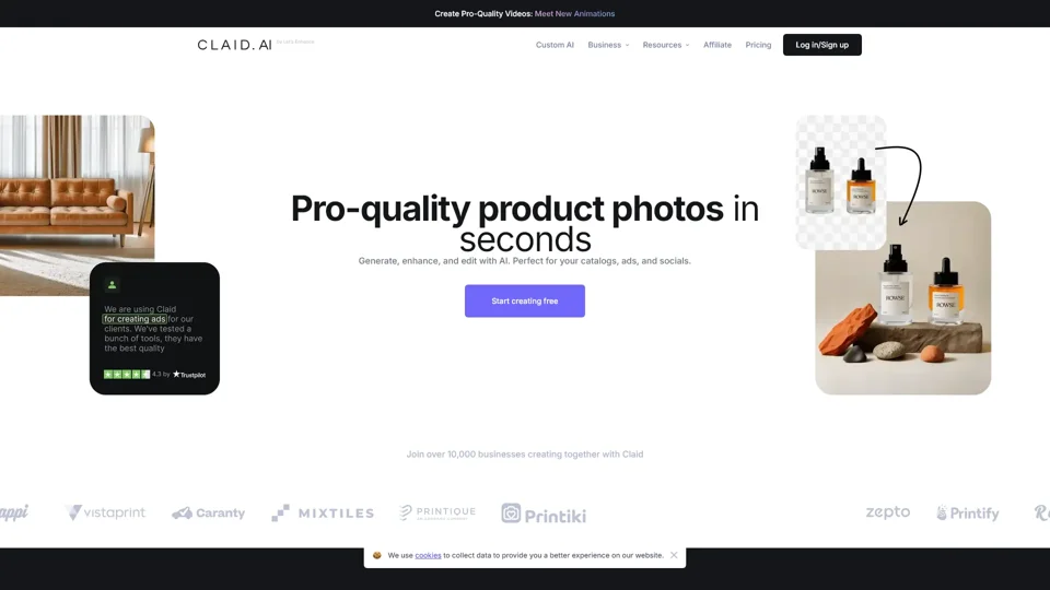 AI Product Photography Suite - Claid.ai