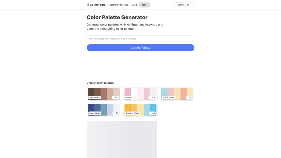 ColorMagic - Color Palette Generator