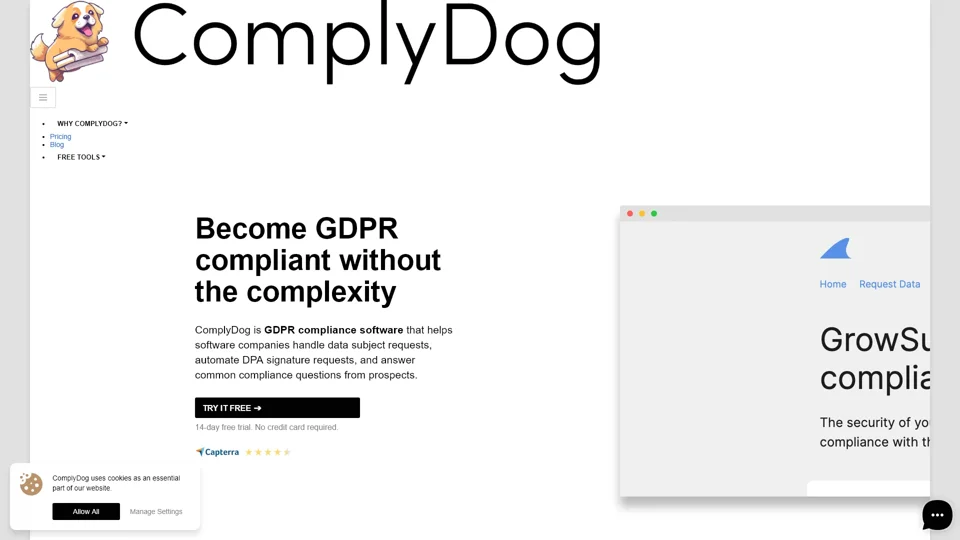 ComplyDog: GDPR compliance solution for software companies