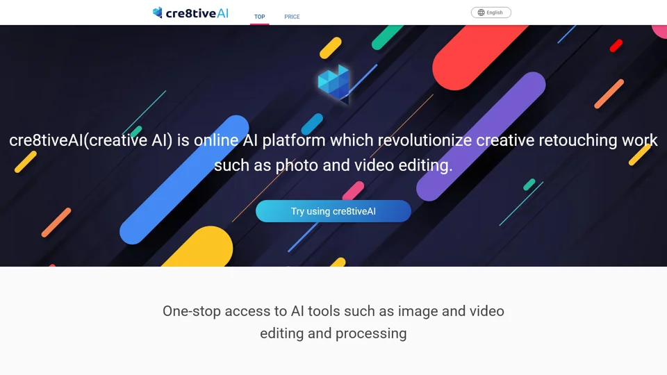 Photo, illustration, and video editor AI tool: cre8tiveAI