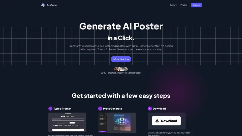 AI Poster Generator | Create Stunning Posters with AI