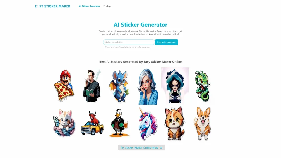 AI Sticker Generator & Sticker Maker Online | Easy Sticker Maker