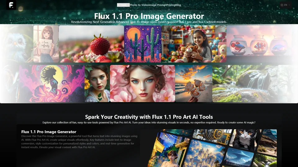 Flux 1.1 Pro Image Generator Free Online - A Powerful Image Generator Alternative to MidJourney