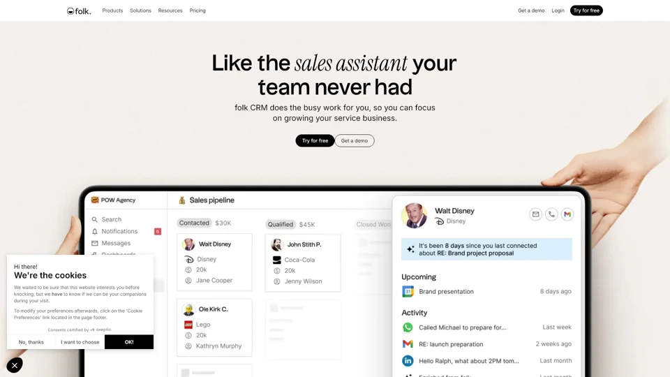 folk, like the sales assistant your team never had