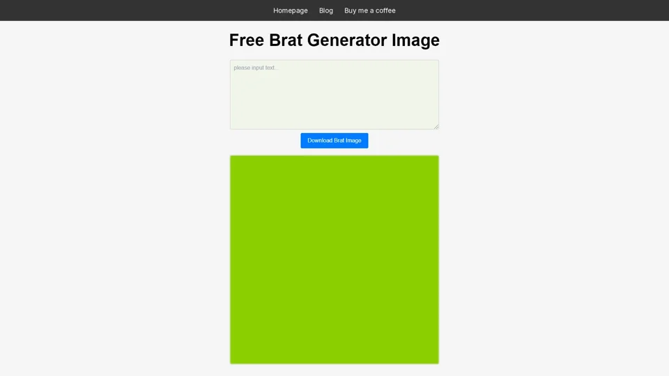 Free Brat Generator Image And Download - Charli XCX