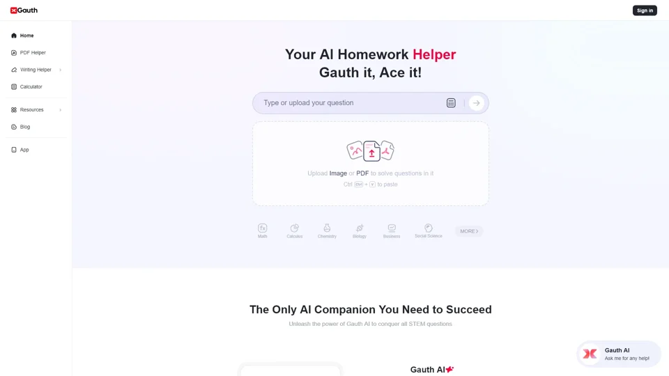 Gauth - Best AI Homework Helper for All School Subjects