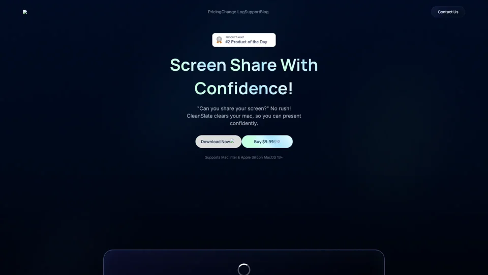 Cleanslate - Screen Share With Confidence on your Mac