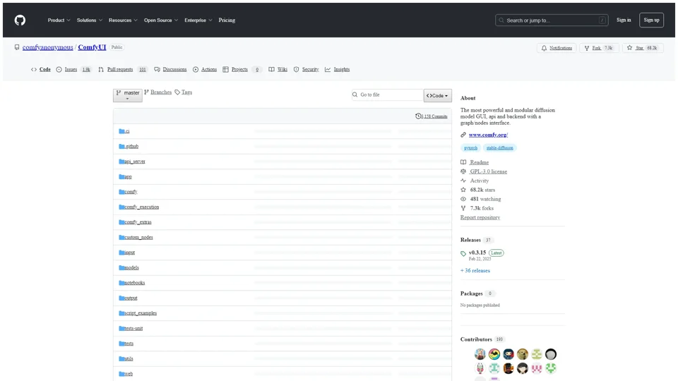 GitHub - comfyanonymous/ComfyUI: The most powerful and modular diffusion model GUI, API, and backend with a graph/nodes interface.