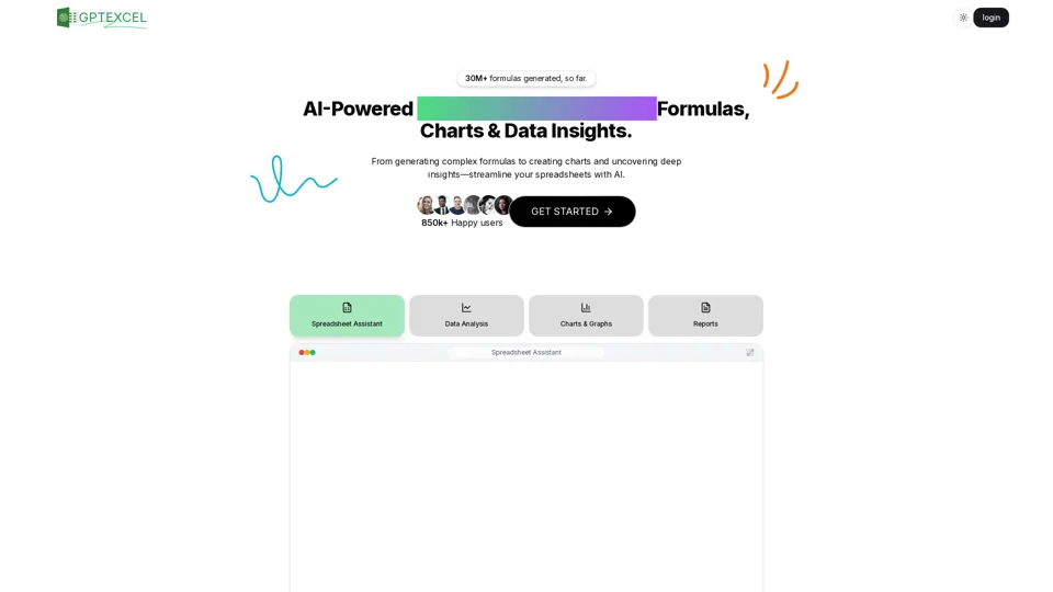 GPT Excel - AI-Powered Excel Formula Generator

✨ Features

* Intelligently identify table structure
* Automatically recommend suitable formulas
* Generate complex formulas with one click
* Support for VLOOKUP, INDEX/MATCH, and other advanced functions
* Real-time formula error detection
* Explain formula principles in simple terms

🎯 Why Choose GPT Excel?

* Simplify complex formula writing
* Save time, improve efficiency
*  Friendly to Excel beginners
* Powerful assistant for Excel experts

💡 How to Use

1. Enter or paste data
2. Describe the formula requirements
3. Generate and copy the formula
4. Paste into Excel and use

📩 Get Started Now

* FREE trial for new users
* One-click to unlock professional features