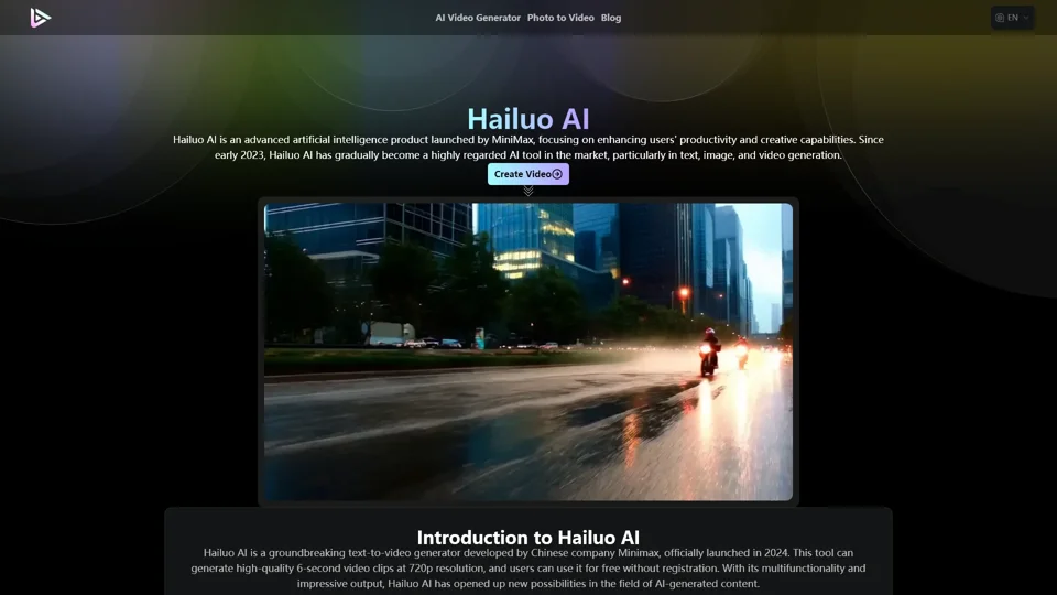 Hailuo AI - Online Advanced Image to Video Generator