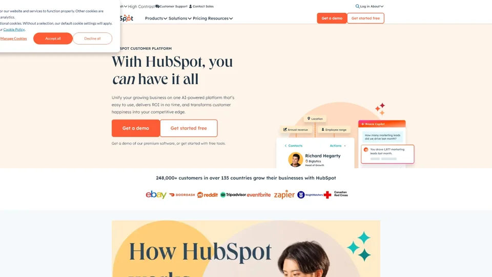 HubSpot | 软件与工具为您的业务 - 首页