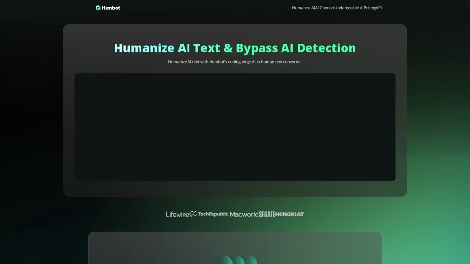 Humanize AI - AI Humanizer - AI Detector Bypass | Humbot