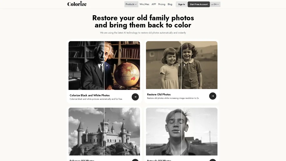 ImageColorizer | Colorize and Restore Old Photos in Batch for Free