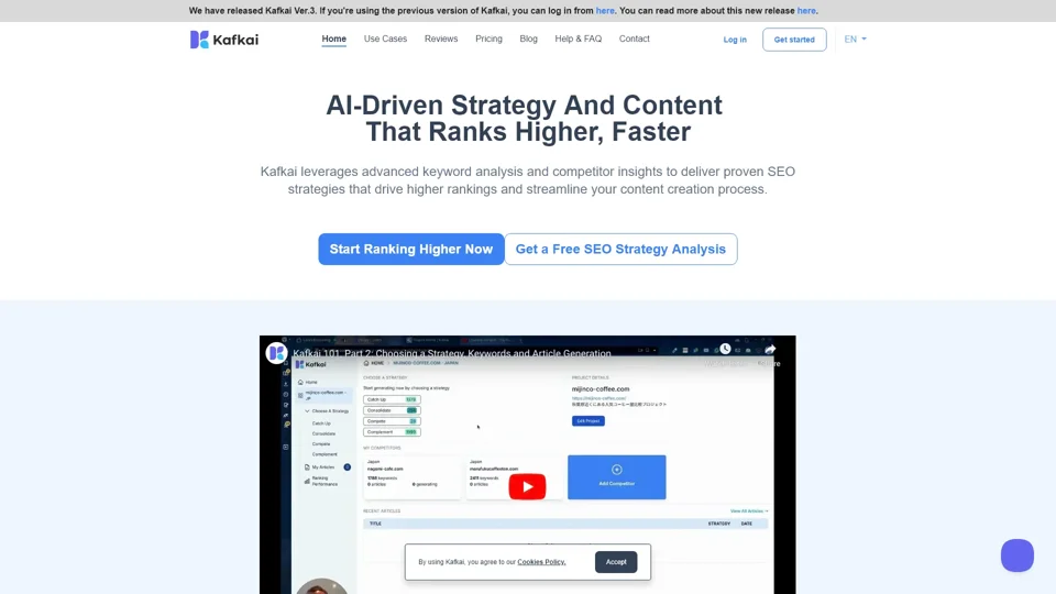 AI-Powered SEO Content & Competitor Insights Tool - Kafkai