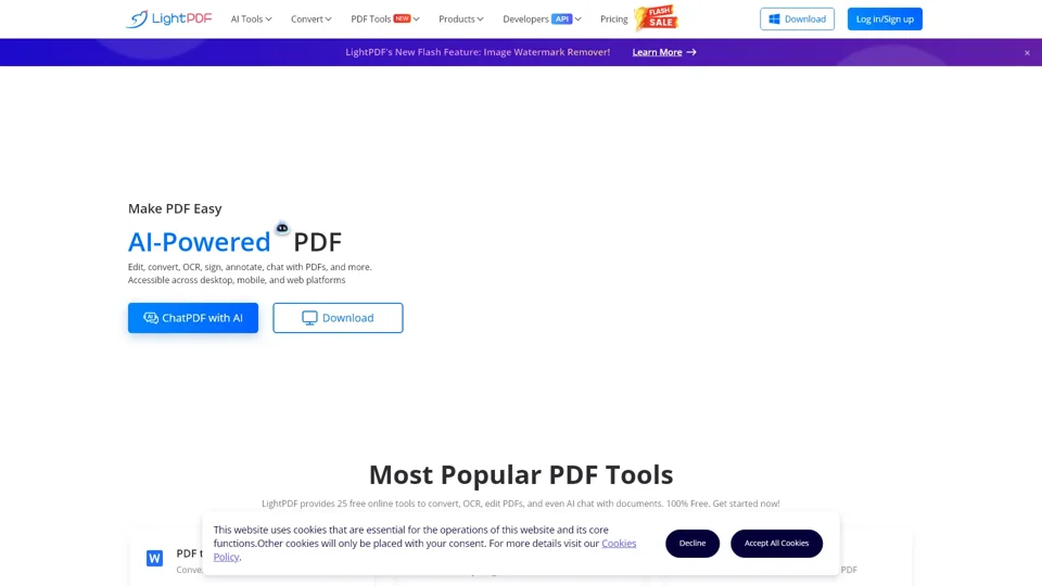 AI-Powered Free Online PDF Editor, Converter & Reader - LightPDF