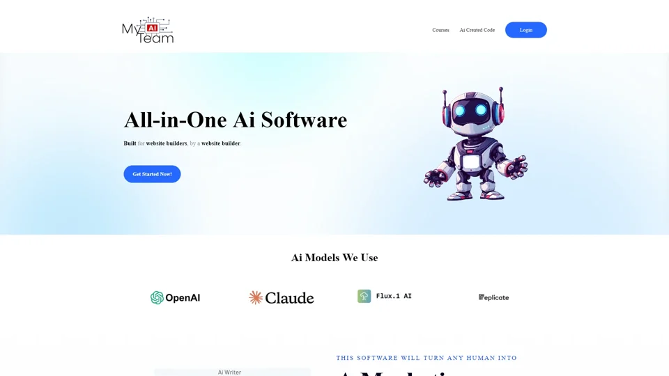 MyAiTeam - All in One AI Software