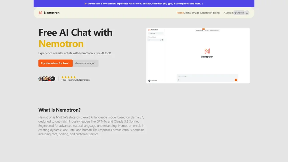 Nemotron - Enhanced AI Chat for Online, Free Chat