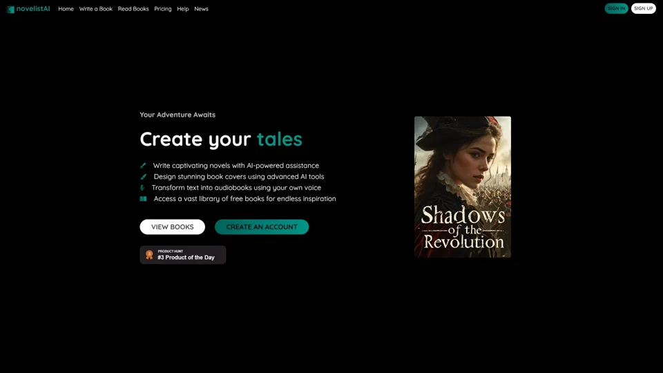 novelistAI - Create your novels with AI