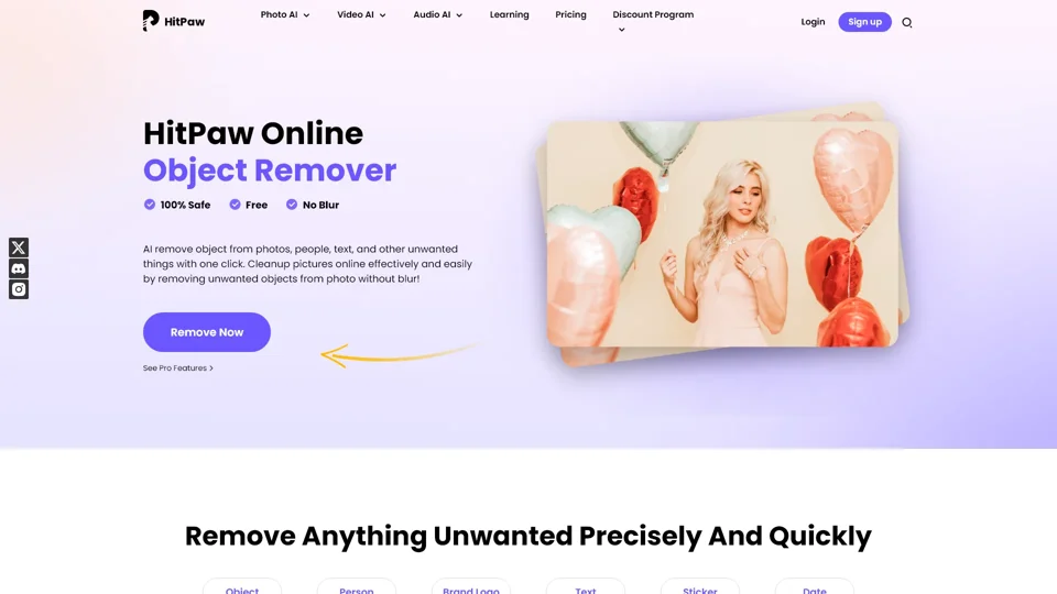 [OFFICIAL] HitPaw Remove Object From Photo Online Free

This tool allows you to easily remove unwanted objects from your photos for free, directly in your web browser. No need to download any software. Just upload your image, select the object you want to remove, and let the tool do the rest. Perfect for editing photos quickly and efficiently.