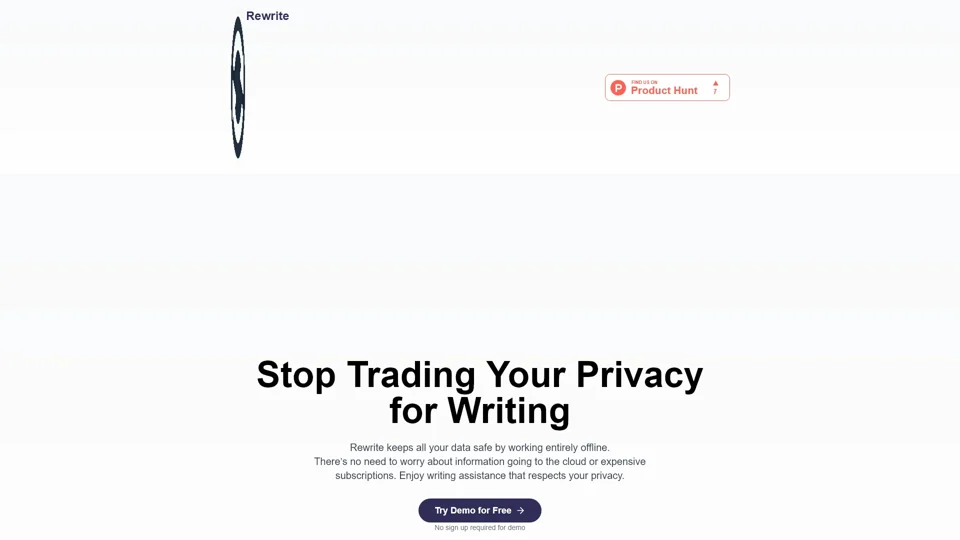 Rewrite - Private AI Writing Assistant

English Translation:  
Rewrite - Private AI Writing Assistant