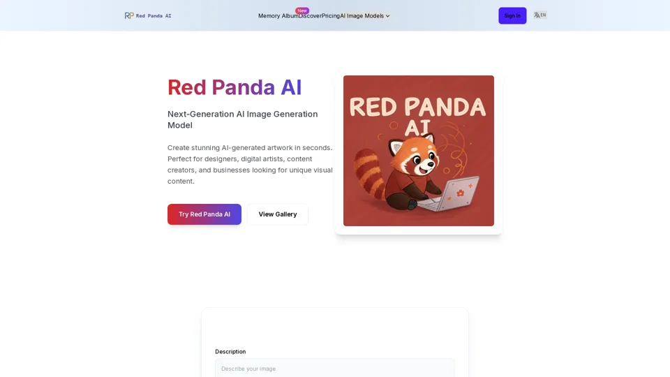 Red Panda AI | A New Future of AI Image Generation