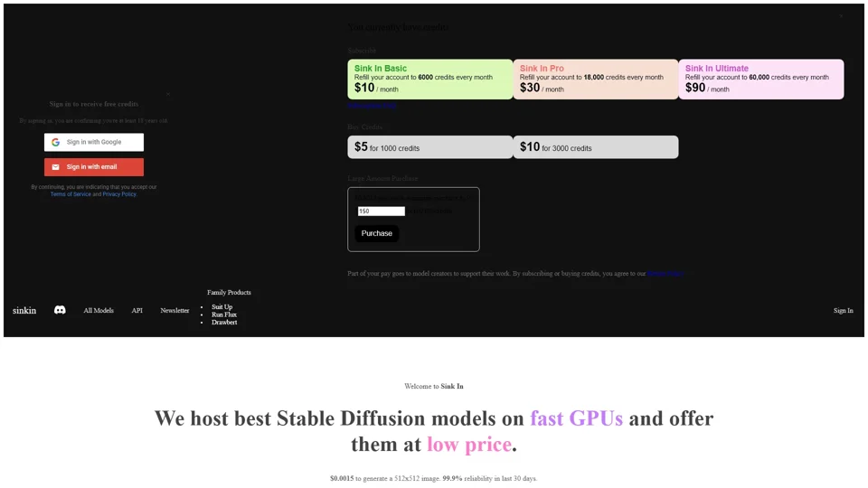 Sink In: Stable Diffusion AI Image Generator