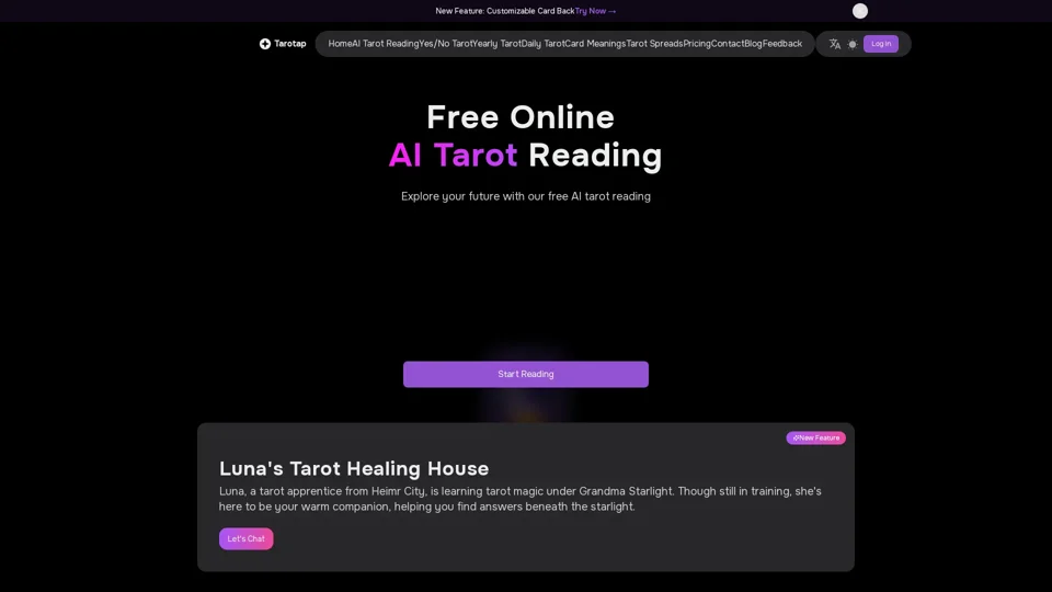 Tarotap - Free AI Tarot Card Reading Online