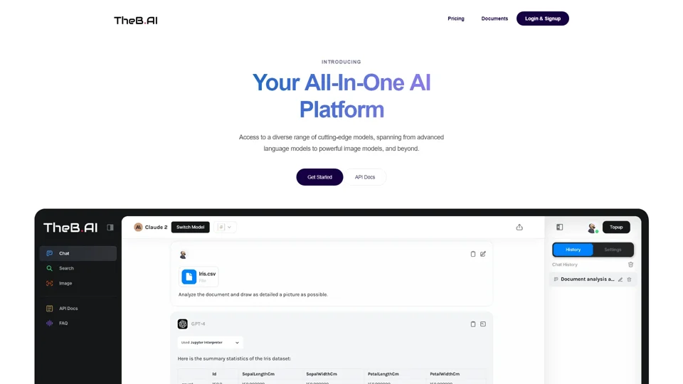 TheB.AI - Your All-In-One AI Chatbots Platform