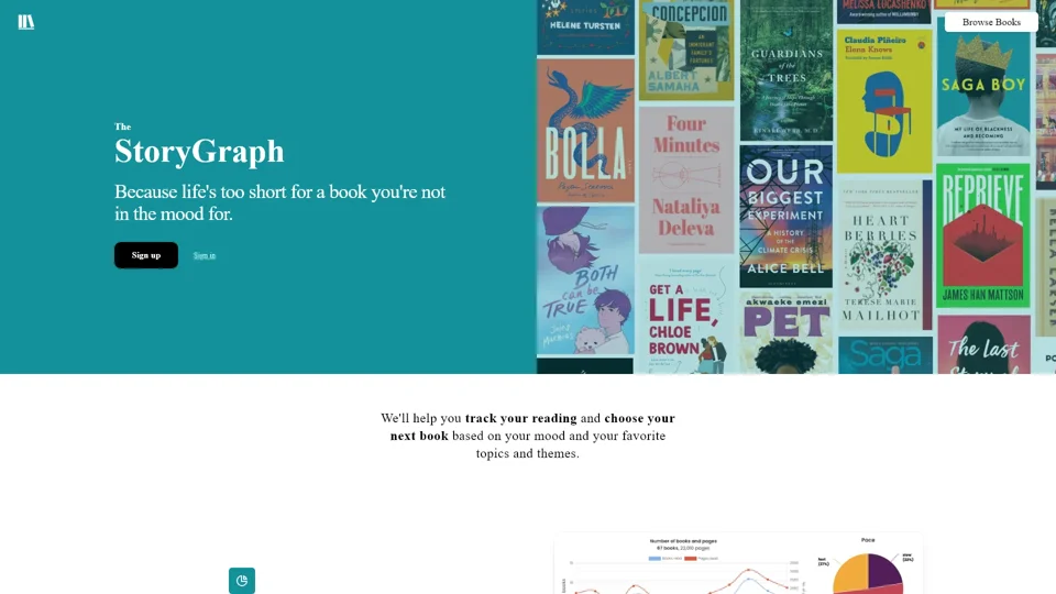 The StoryGraph | Because life's too short for a book you're not in the mood for