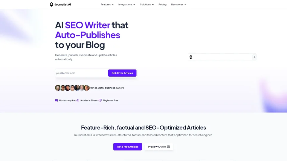 Journalist AI | AI Article Writer for SEO