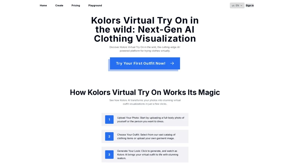 Kolors Virtual Try On: Free Online AI Clothing Visualization