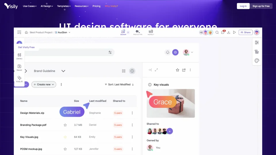 Visily - AI-powered UI design software