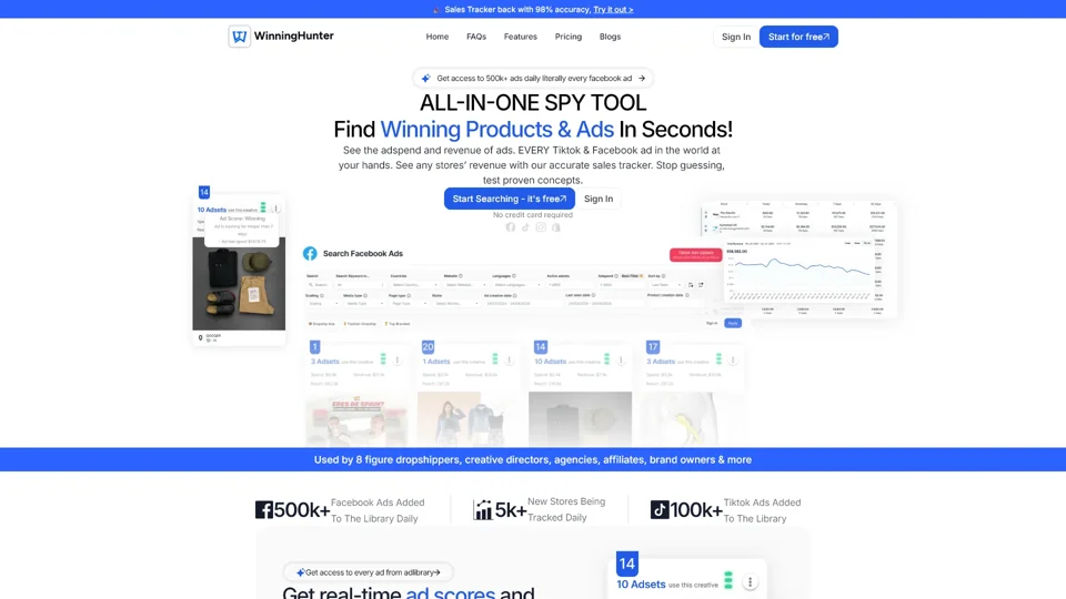 Winning Hunter - All-in-One E-commerce Spy Tool