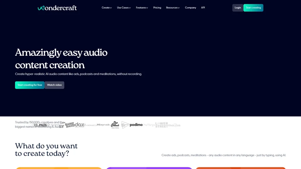 AI-Powered Audio Studio - Wondercraft